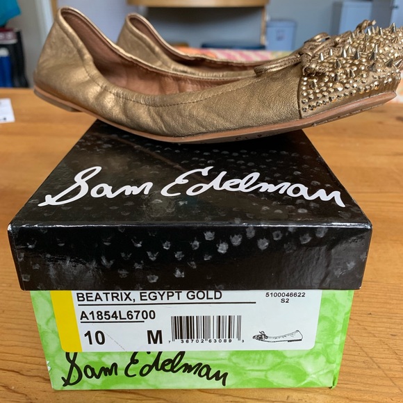 Sam Edelman Egypt Gold Beatrix Flat - Picture 3 of 6